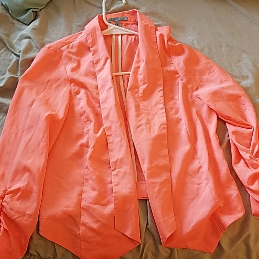 Orange blazer